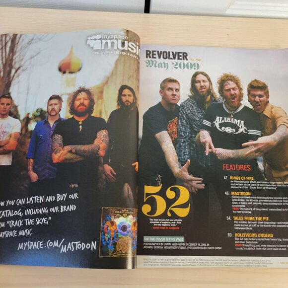 REVOLVER Magazine #80 May 2009 MASTODON Static-X Wrestlemania Hollywood Undead - Picture 2 of 7
